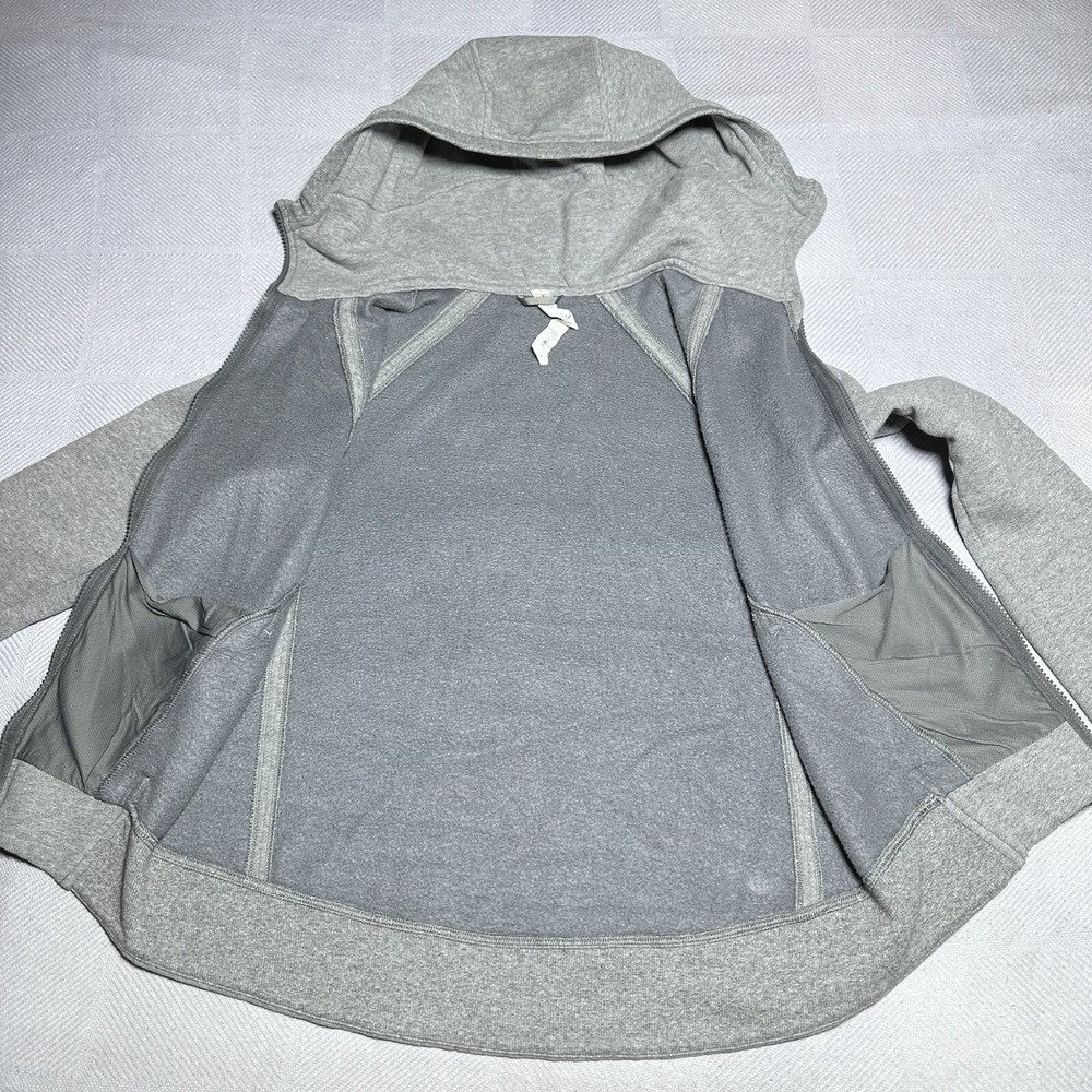 Lululemon Fleece Please Hoodie Women's Size 4 Heathered Speckled Medium Gray - Picture 5 of 13
